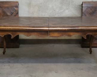 016 Lot 98 Signed Phyllis Morris walnut dining table with