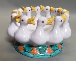 207 Lot 220 Vintage ceramic Circle of Geese bowl