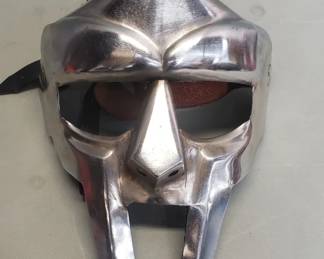 229 Lot 242 Steel and leather Gladiator mask