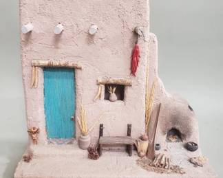 138 Lot 397 Size Southwestern style composite Pueblo diorama