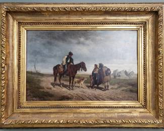 018 Lot 69 19th century signed Heinrich Lang oil on panel