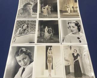 439 Lot 396h Lot of vintage Hollywood black and white photos