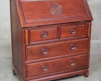 179 Lot 192 Asian rosewood secretary desk