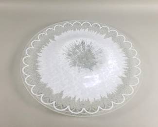 005 Lot 18 Dorothy Thorpe unmarked glass platter