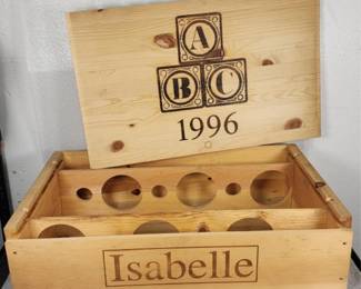 350 Lot 351h 1996 Isabelle ABC wood wine crate