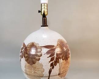 101 Lot 182 MCM studio pottery table lamp
