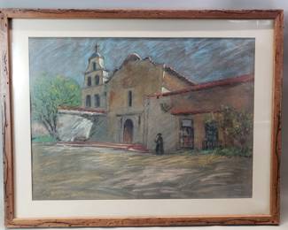 030 Lot 80 Signed Clifford Silsby pastel on paper