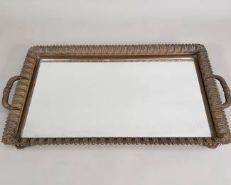 167 Lot 180 Vintage Hollywood Regency style mirrored vanity