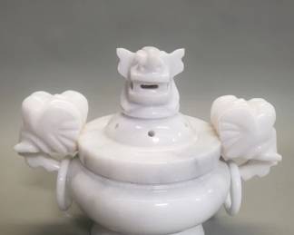 480 Lot 419 Asian style marble incense burner