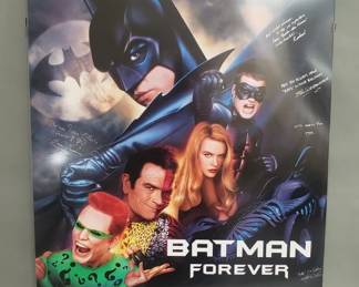 373 Lot 363 Signed Batman Forever movie poster