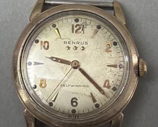 140 Lot 37 Vintage Benrus 3 Star self winding wristwatch
