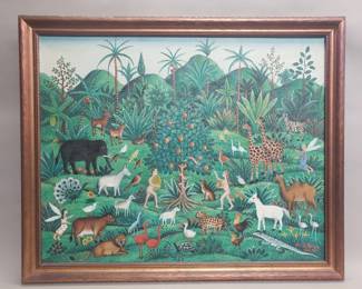 094 Lot 462 Signed A Sylvain oil on canvas