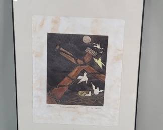 086 Lot 579 Signed etching Tormento