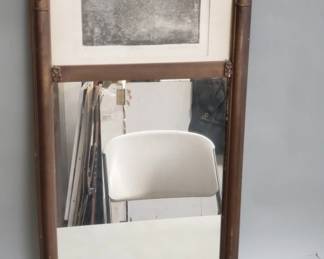 064 Lot 100 Antique signed Anu Peters lace etching wall