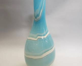 194 Lot 207 Hand blown glass teardrop vase