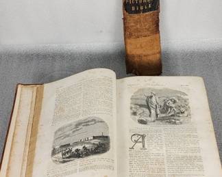 193 Lot 394h 1847 Bible Civil War veteran James Wallace