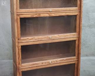 081 Lot 94 Vintage oak lawyer s bookcase