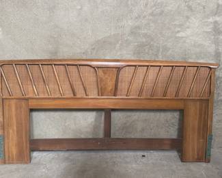 035 Lot 48 Mid century Modern walnut headboard