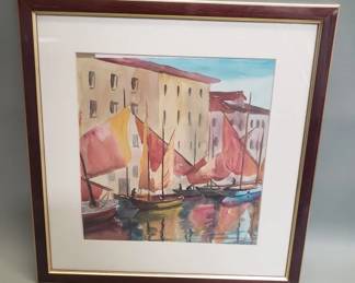 162 Lot 551 Mildred Waters watercolor