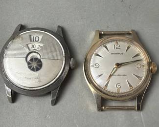 112 Lot 197 Pair of Benrus watches