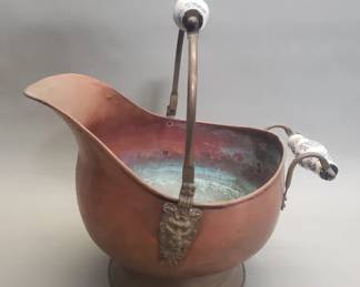 190 Lot 459 Antique copper and brass coal scuttle