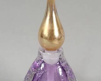 164 Lot 522 Roger Roland Mid century art glass perfume bottle