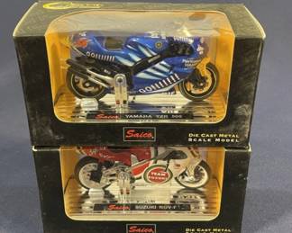 023 Lot 325h Lot of Saico diecast metal motorcycles