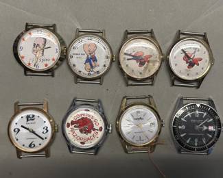 178 Lot 191 8 vintage watches