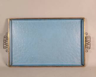 569 Lot 496 Mid century Kyes Moire Glaze Pasadena California