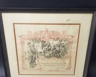 084 Lot 130 World War One silver war badge discharge scroll
