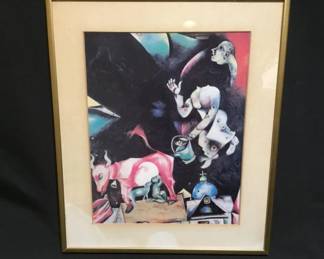 170 Lot 410h Vintage Marc Chagall lithograph