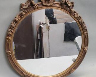 307 Lot 329 Vintage Rococo style mirror