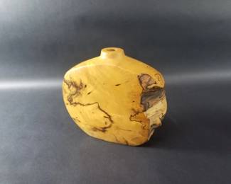 175 Lot 188 Signed burlwood vase