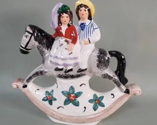 197 Lot 336 Antique Staffordshire ceramic figure
