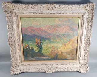 012 Lot 121 Christian von Schneidau signed antique oil on