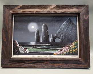 242 Lot 297 G Lopez hand painted ceramic tile