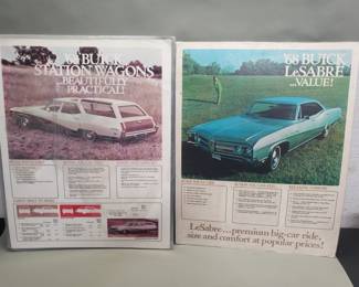 335 Lot 344 Pair of 68 Buick posters