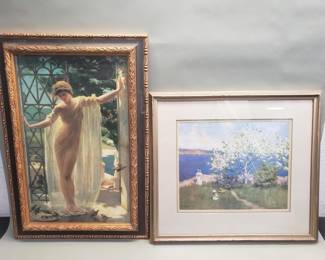 355 Lot 354 Pair of prints