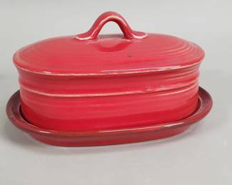 235 Lot 248 Metlox Poppy Trail covered bitter dish