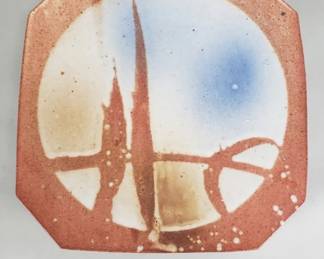 180 Lot 150 Gary Holt studio pottery wall plate