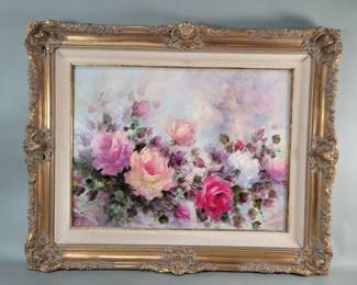 097 Lot 393 Van Leuven signed oil painting on board