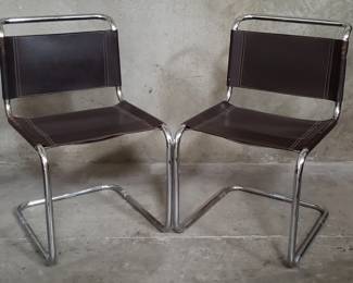 029 Lot 154 Pair of Mart Stam style Mid century modern