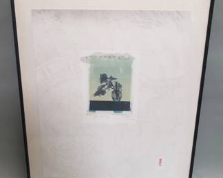 540 Lot 468 Signed Robert Mizono Just In Time print