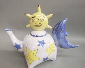 585 Lot 511 Whimsical Whimsical Celestial teapot ny Jeanne