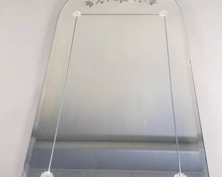 189 Lot 202 Vintage venetian etched glass mirror