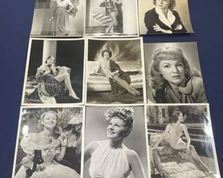 471 Lot 414h Lot of vintage Hollywood black and white photos