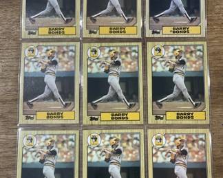 429 Lot 391h Lot of 1986 Topps Barry Bonds rookie cards