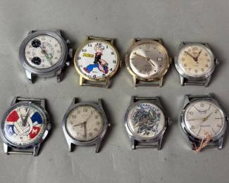 108 Lot 41 8 vintage watches