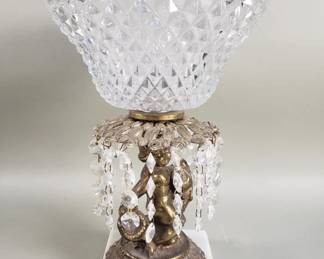 500 Lot 429 Vintage Hollywood Regency style compote brass