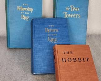 433 Lot 393h 1950s Lord of the Rings and The Hobbit books